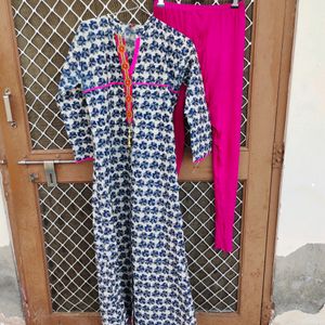 Front Cut Kurta Set