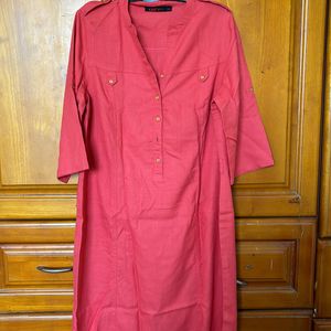 Coral Colour Kurta