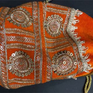 Orange Potli Bag