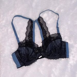 Navy Blue Lacy Intimate Bra