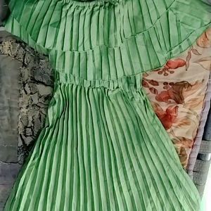 Stylish Partywear Green Gown