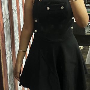 Black Dungaree Skirt Or Dress