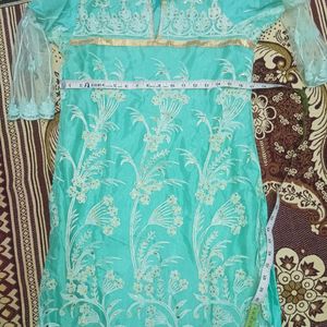 Embroidered Kurti+Salwar+Dupatta