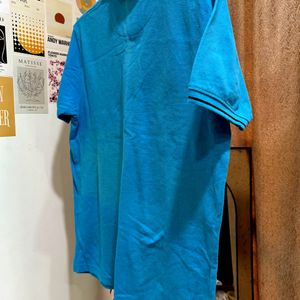 Sports Cotton Shirt - Blue