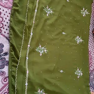 New Embroiderd Saree With Billouse