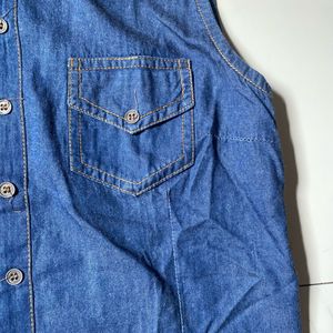 blue denim curseless jacket