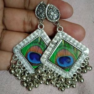 Peacock Design Earings