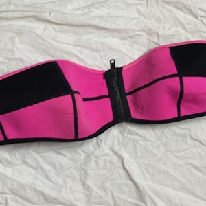 Zip up Bandeau Bikini