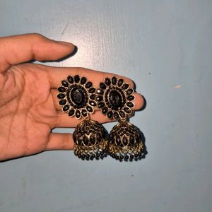 Black Jhumkas