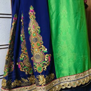 🔥 One Day Sale 🔥Saree With Stitched Blouse