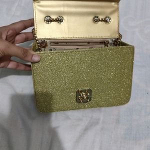 Slingbag Gold Party Use, Wedding Suitable