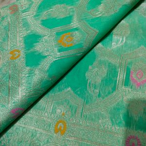 Cotton Linen Banarasi Saree