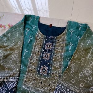 Kurti Pant With Dupatta Set