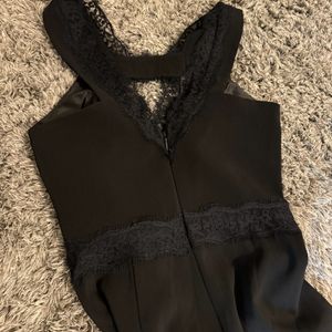 Black Topshop Lace Jumpsuit