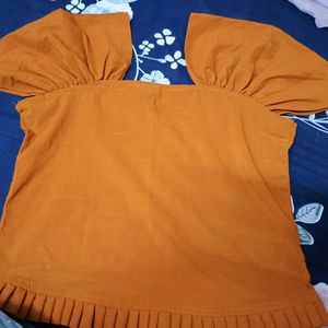 New Orange Crop Top