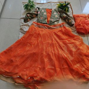 Beautiful Orange Lehenga