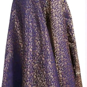 Chanderi Silk Long Skirt with top and Dupatta