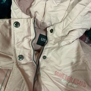 Winter Peach Color Jacket Overcoat