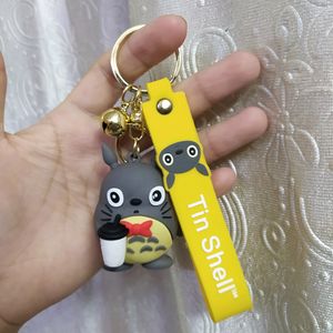 Totoro 3d Keychain With Bell