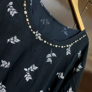 Navy Blue Kurti For Girl Or Woman 44 Bust