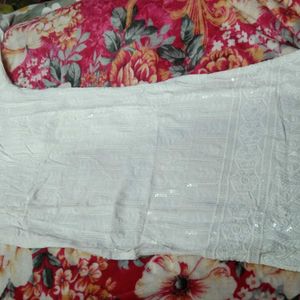 White Chikankari Kurta