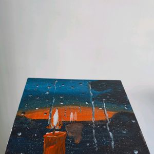 Rainlit Glow - Acrylic Canvas Painting