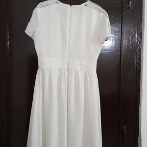 White Simple But Beautiful Dress