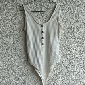 White H&M Bodysuit