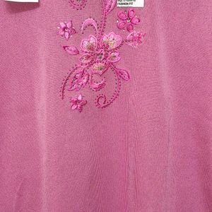 Trendy New Pink Cotton Top For Women