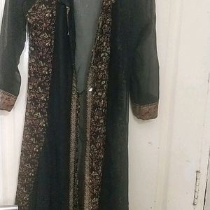 Price Reduction Alert.. Black Gown With Shrug