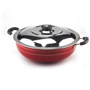 Non-stick Deep Kadai With Steel Lid