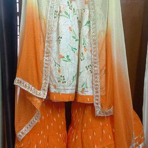 Newly Party Wear Wedding Sharara Gharara Suit