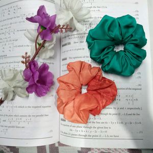 Beautiful Satin Scrunchies + One Freebies