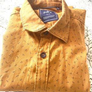 Mustard Color Full Shirt For Men