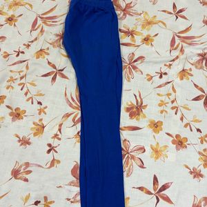 Blue Ankle Length Legging