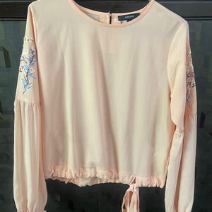 PEACH COLOURED MADAME TOP