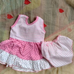 Baby Girl Dress Cotton Blend Upto 1 Years Old