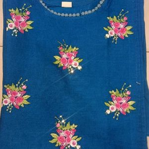 Beautiful Blue Kurta Suit For Women XXXL Size