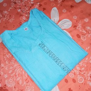 🩵 Trendy Blue Kurti 🩵