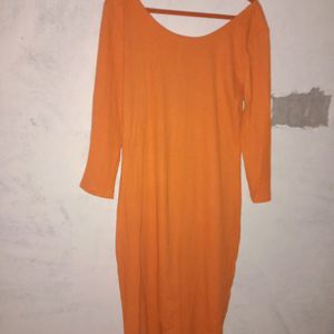 DressBerry Orange Bodycon Dress