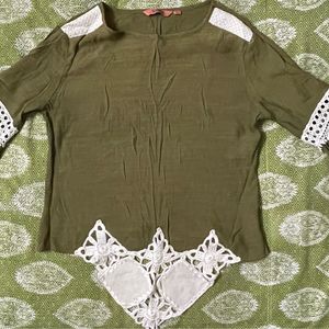 Olive Green Top