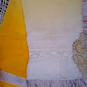 beautiful duble shade saree.