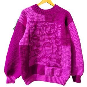 Crochet The Faces Sweater