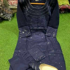 Blue Dress Jutha Set Ramadan Offer