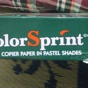 Color Sprint Copier Paper Pastel Shades. 500PAPERS