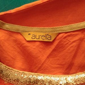 Aurelia Orange Kurta