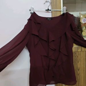 Wardrobe Maroon Top