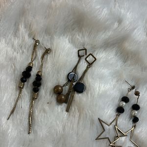 Combo Of 3 Korean earrings