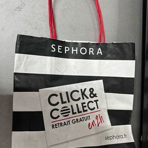 Sephora France Empty Paper Bag