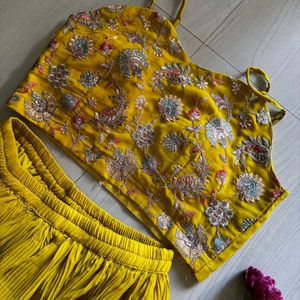 Mustard Colour Three Piece Set